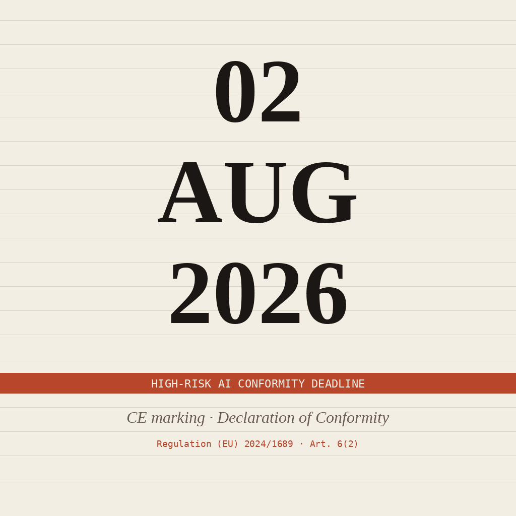 The August 2026 deadline: what high-risk AI operators must have in place